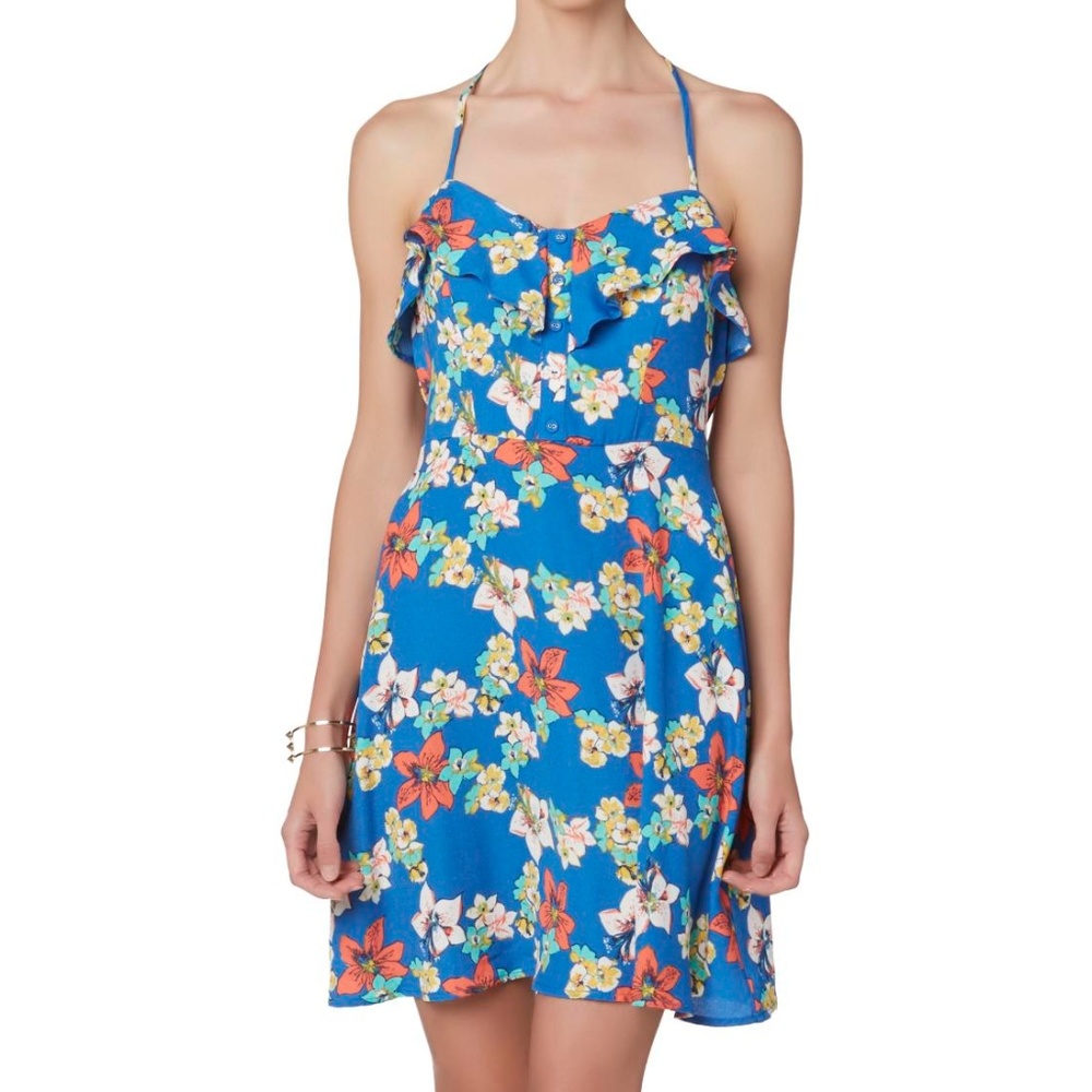 BE BOP Floral Printed Halter Dress